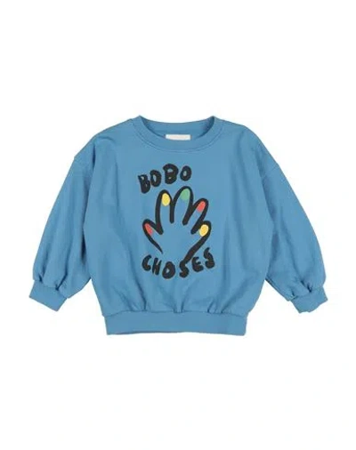 Bobo Choses Babies'  Toddler Boy Sweatshirt Azure Size 4 Organic Cotton In Blue