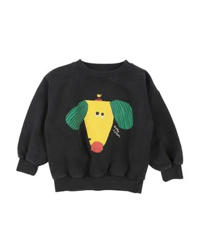 Bobo Choses Babies'  Toddler Boy Sweatshirt Charcoal Size 4 Organic Cotton, Recycled Cotton In Black