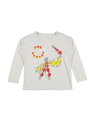 Bobo Choses Babies'  Toddler Boy T-shirt Light Grey Size 4 Organic Cotton, Polyester In White