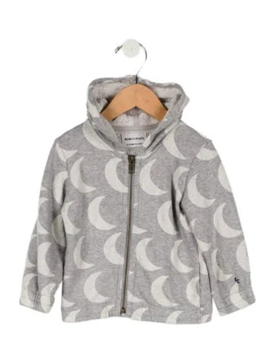 Pre-owned Bobo Choses Babies' Toddler Boys' Crescent Moon Print Jacket In Gray