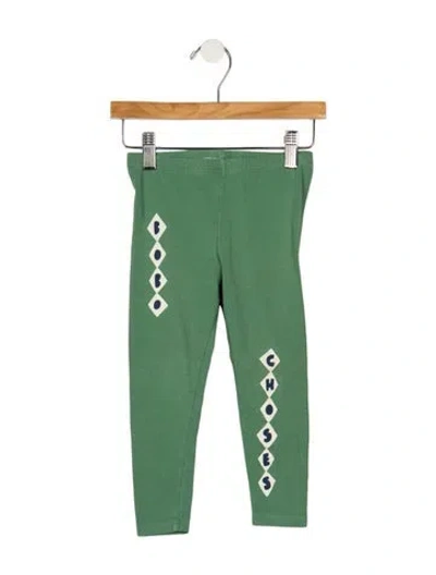 Pre-owned Bobo Choses Babies' Toddler Boys' Graphic Pants In Green