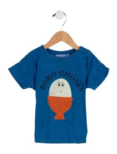 Pre-owned Bobo Choses Babies' Toddler Boys' Graphic T-shirt In Blue