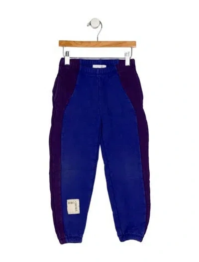 Pre-owned Bobo Choses Babies' Toddler Boys Pattern Printed Branded Sweatpants In Blue