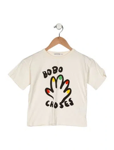 Pre-owned Bobo Choses Babies' Toddler Boys Pattern Printed Branded T-shirt In Neutral