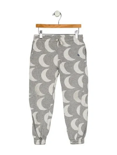 Pre-owned Bobo Choses Babies' Toddler Boys Pattern Printed Embroidered Sweatpants In Gray