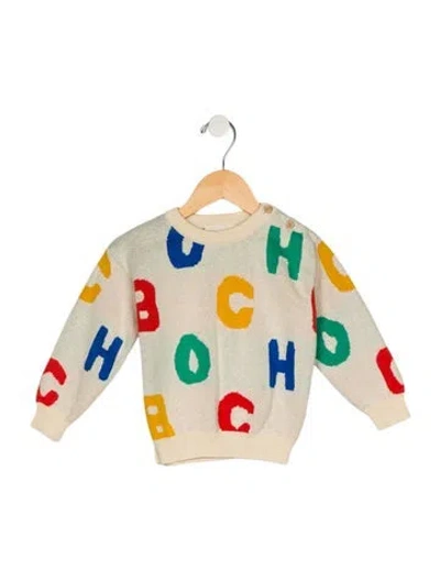 Pre-owned Bobo Choses Babies' Toddler Boys Pattern Printed Knitted Sweater In Neutral