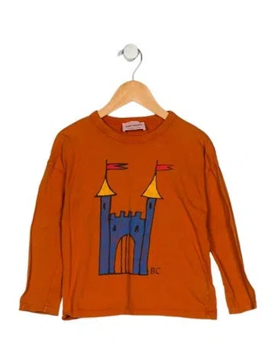 Pre-owned Bobo Choses Babies' Toddler Boys Pattern Printed Long-sleeve T-shirt In Orange