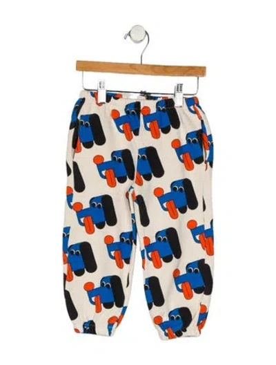 Pre-owned Bobo Choses Babies' Toddler Boys' Printed Cuffed Sweatpants W/tags In Blue