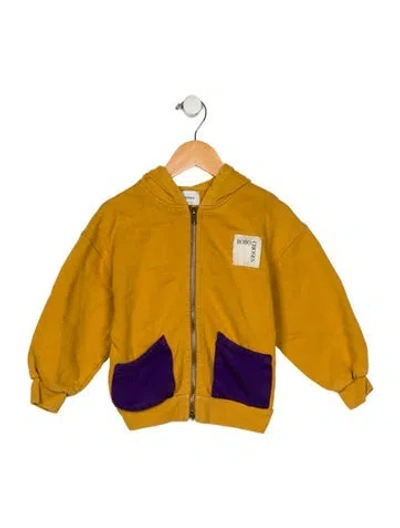 Pre-owned Bobo Choses Babies' Toddler Boys Zip Closure Patch Pocket Jacket In Yellow