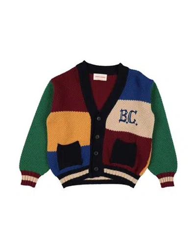 Bobo Choses Babies'  Toddler Girl Cardigan Burgundy Size 6 Recycled Polyamide, Viscose, Wool, Cashmere, Recyc In Multi