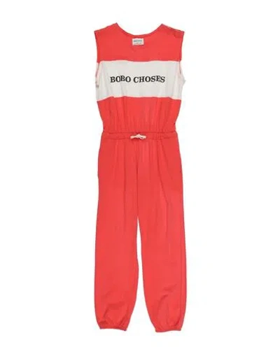 Bobo Choses Babies'  Toddler Girl Jumpsuit Orange Size 6 Cotton In Red