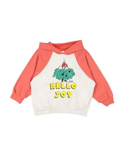 Bobo Choses Babies'  Toddler Girl Sweatshirt Cream Size 6 Organic Cotton In Red