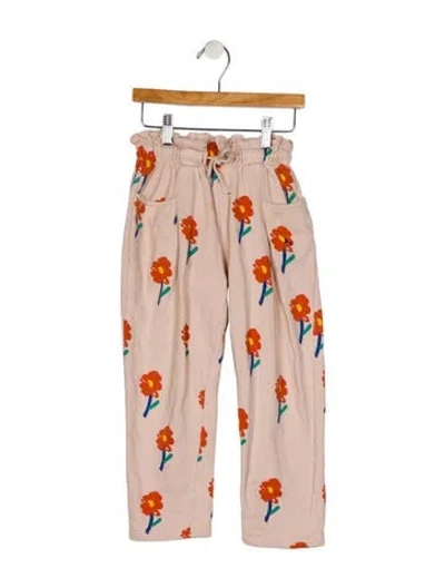 Pre-owned Bobo Choses Babies' Toddler Girls  Drawstring Pattern Printed Pants In Neutral