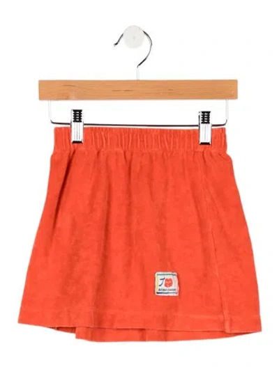 Pre-owned Bobo Choses Babies' Toddler Girls' Logo Print Skirt In Orange