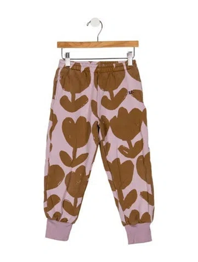 Pre-owned Bobo Choses Babies' Toddler Girls' Pattern Print Sweatpants In Purple