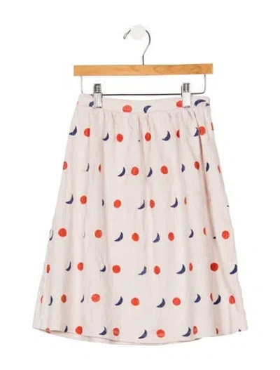 Pre-owned Bobo Choses Babies' Toddler Girls Pleated Pattern Printed Skirt In Pink