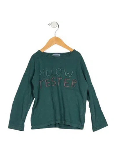 Pre-owned Bobo Choses Babies' Toddler Girls Printed Sweater In Green