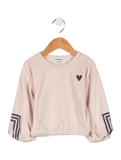 Pre-owned Bobo Choses Babies' Toddler Girls' Velvet Long Sleeve Shirt In Neutral