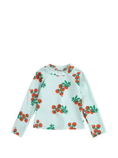 Bobo Choses Kids' Tomato-print T-shirt In Blue