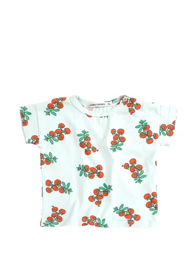 Bobo Choses Babies' Tomato-print T-shirt In Blue
