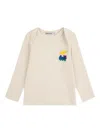 Bobo Choses Train-embroidered Top In Neutral