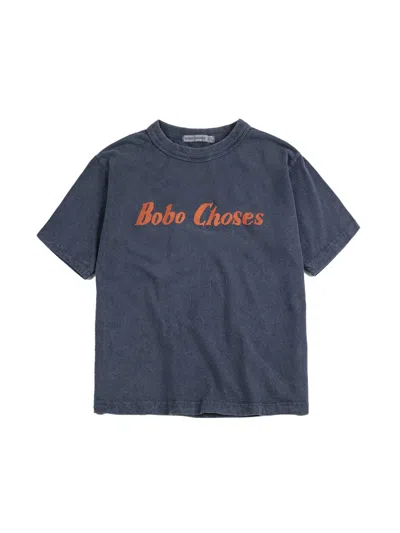 Bobo Choses T-shirt With Logo In Blue
