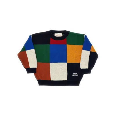 Bobo Choses Ulticoloured Tiles Sweater Kids In Multi