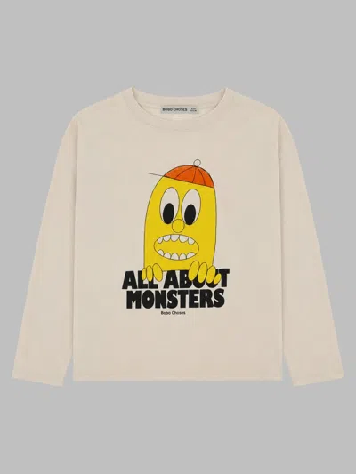 Bobo Choses Unisex Kids Bigtooth Lemon T-shirt In White