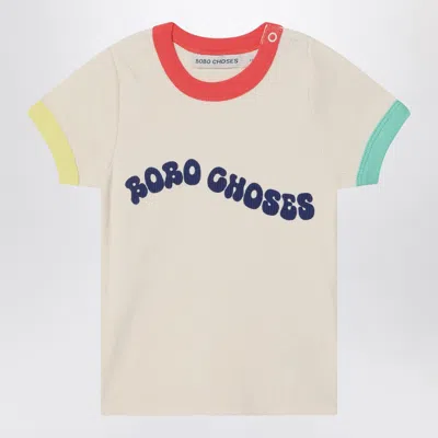 Bobo Choses Unisex Wavy Mini Graphic T-shirt In Neutral