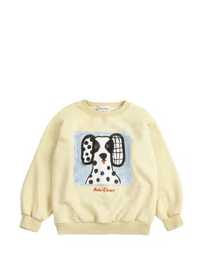 Bobo Choses Kids' Van Dog Printed Sweatshirt In Neutral