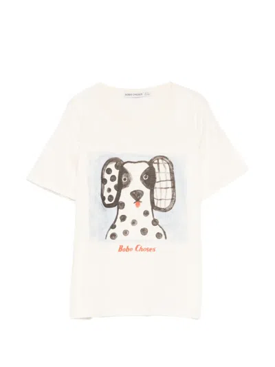 Bobo Choses Kids' Van Dog Printed T-shirt In Neutral