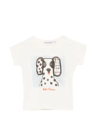 Bobo Choses Babies' Van Dog Printed T-shirt In White