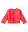 Bobo Choses Wattierte Jacke Aus Einem Baumwollgemisch In Pink