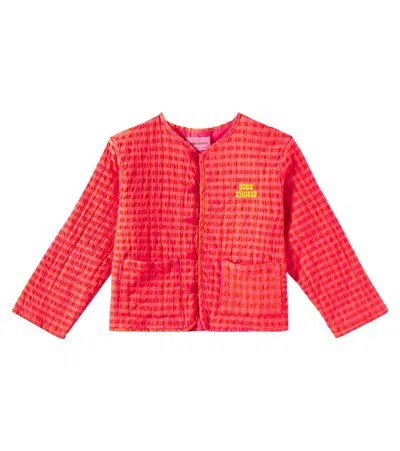 Bobo Choses Kids' Wattierte Jacke Aus Einem Baumwollgemisch In Pink