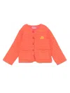 Bobo Choses Vichy Padded Jacket In Orange