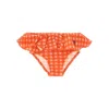 Bobo Choses Vichy Ruffled Swim Culottes Kids In Red
