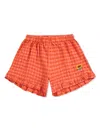 Bobo Choses Vichy Shorts In 橘色