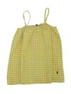 Bobo Choses Vichy Woven Top In Yellow