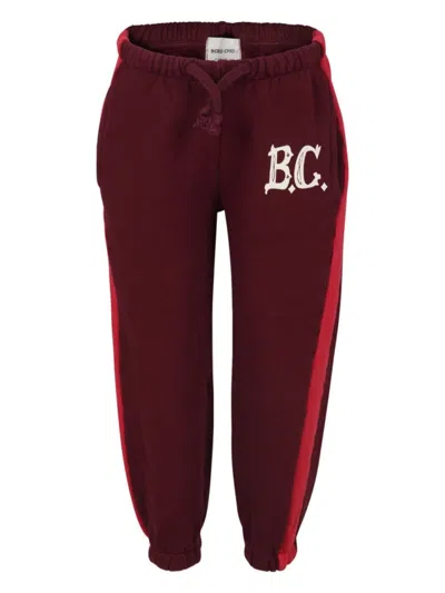 Bobo Choses Vintage Mini Jogging Pants For Kids In Red