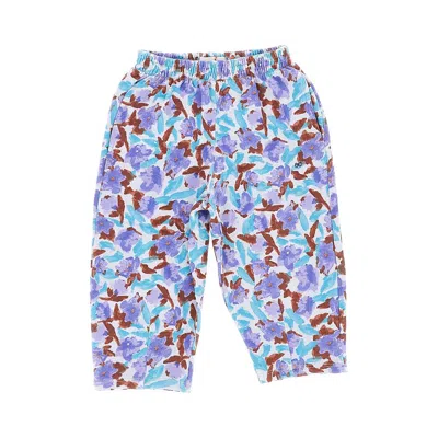 Bobo Choses Kids' 'watercolor' Cotton Sweatpants In Blue