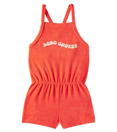 BOBO CHOSES WAVY COTTON-BLEND TERRY PLAYSUIT