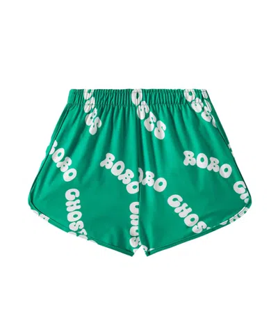 Bobo Choses Kids' Wavy Logo Swim Trunks In Green