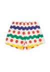 Bobo Choses Printed Cotton Shorts In White