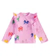Bobo Choses Wonder Horse Ruffled Cotton Sweatshirt In Pink