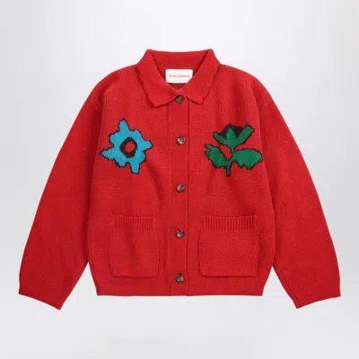 Bobo Choses Wool-blend Mini Cardigan For Women In Red