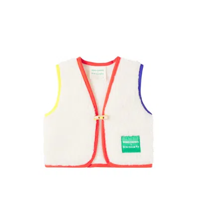 Bobo Choses X Binibamba Baby Shearling Vest In White