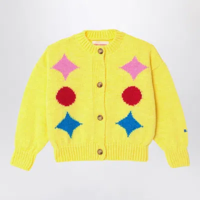 BOBO CHOSES BOBO CHOSES YELLOW CARDIGAN WITH INLAY