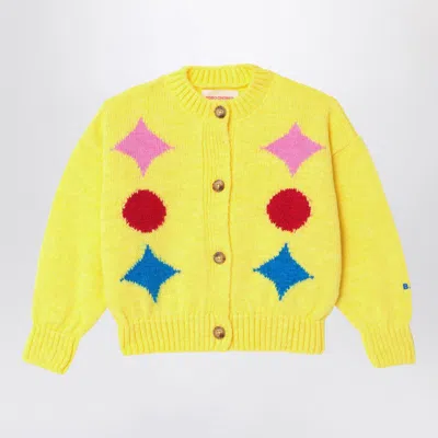 Bobo Choses Kids' Yellow Cardigan With Inlay