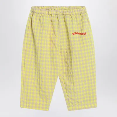 BOBO CHOSES YELLOW PANTS IN VICHY FABRIC