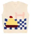 Bobo Choses Yummy Cake Jacquard Sweater Vest In Multicoloured